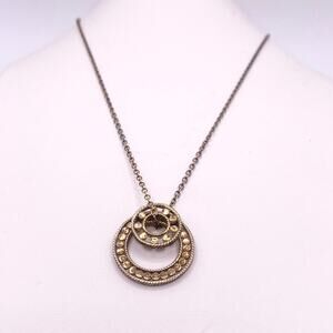 Anna Beck Open Circle Necklace Chain Gold Vermeil Sterling Silver 16”-18”